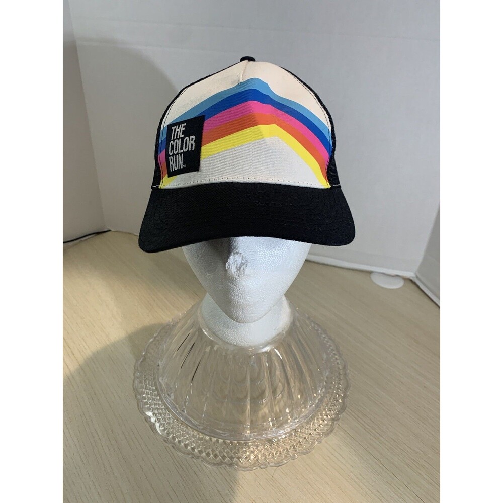 New The Color Run Trucker Hat Mesh Back SnapBack Multicolor Unisex Baseball Hat